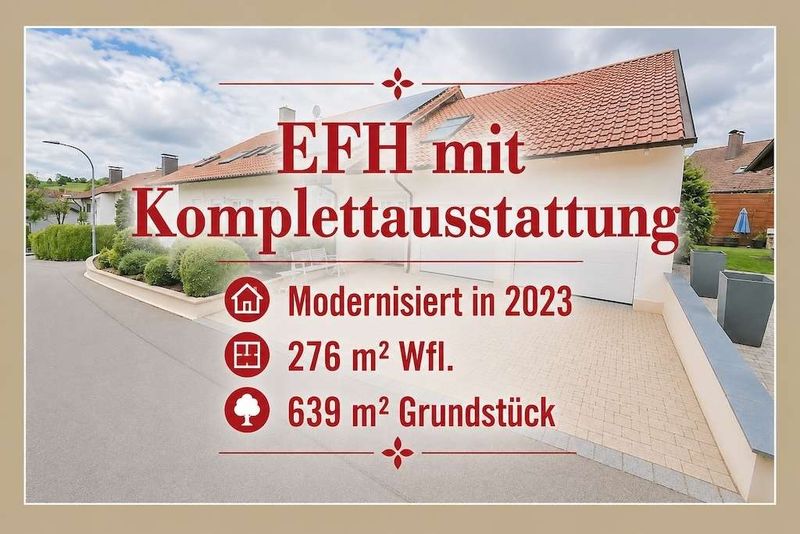 Toskana-Feeling in Niederbayern - Großzügiges Einfamilienhaus - Hochwertig saniert & modernisiert!